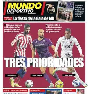 Mundo Deportivo: "Tres prioridades"