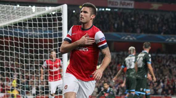Arsenal: Giroud se pierde por lesión la fase de grupos de la Champions