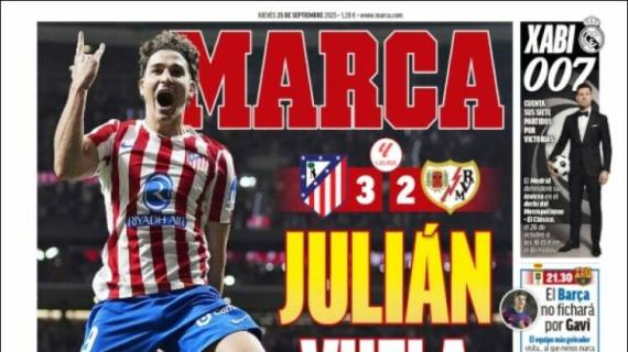 Marca: "Julián vuela hacia el derbi"