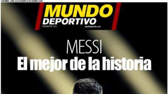 Mundo Deportivo: "Messi, el mejor de la historia"