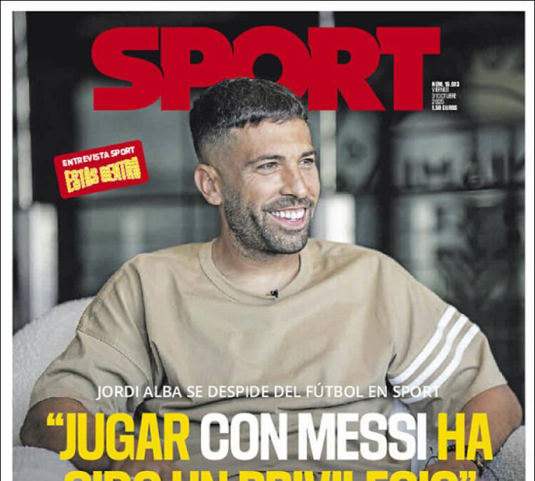 Alba en Sport: "Jugar con Messi ha sido un privilegio"