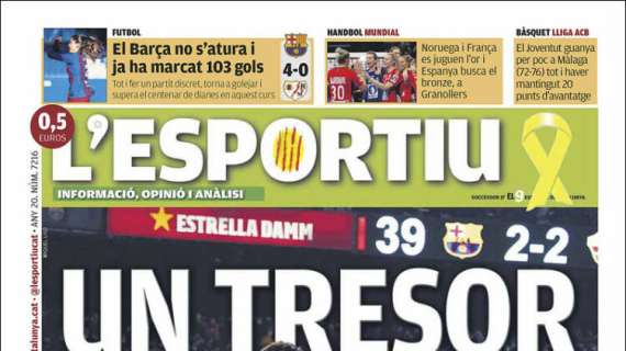 L'Esportiu: "Un tesoro"