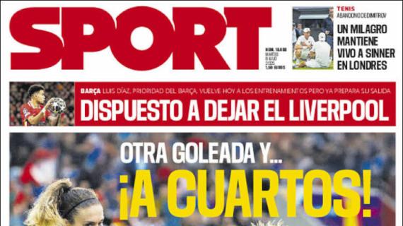 Sport: "Otra goleada y a cuartos"