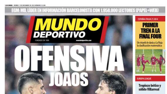 Mundo Deportivo: "Ofensiva Joaos"