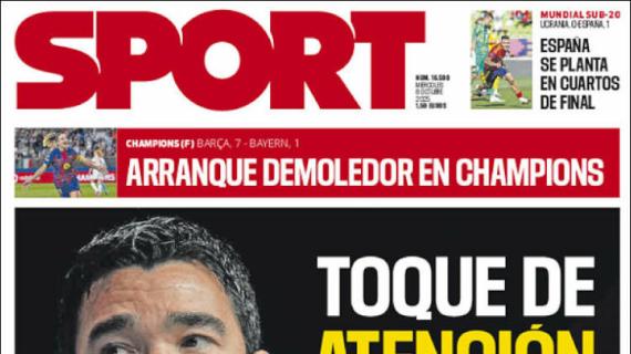 Sport: "Toque de atención"