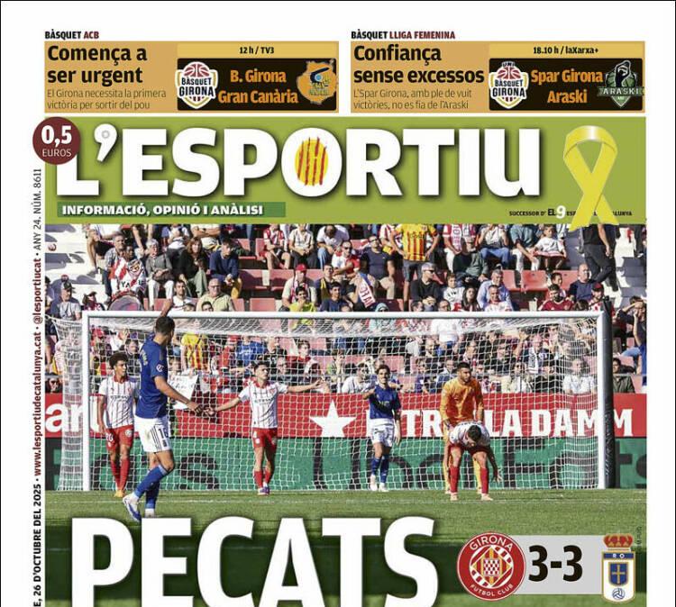 L'Esportiu, Ed.Girona: "Pecados"