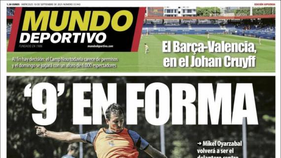Mundo Deportivo, Ed.Guipúzcoa: "'9' en forma"