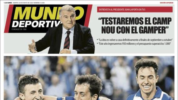 Mundo Deportivo, Ed. Guipúzcoa: "Zubieta da la cara"