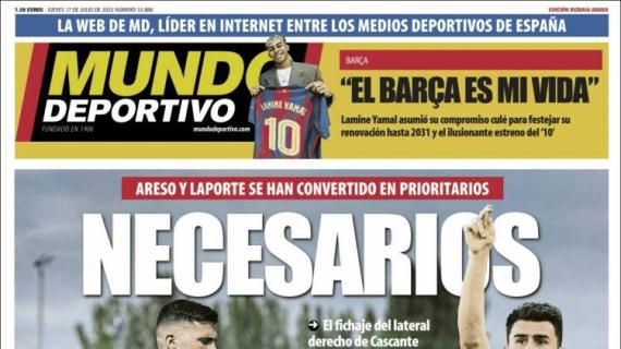 Mundo Deportivo, Ed.Vizcaya: "Necesarios"
