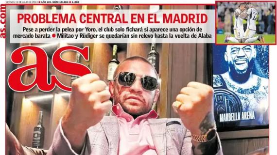 As: "Problema central en el Madrid"