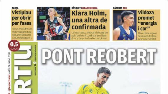 L'Esportiu, Ed.Girona: "Puente reabierto"