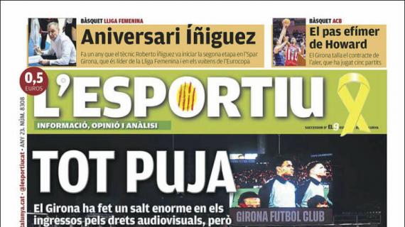 L'Esportiu, Ed.Girona: "Todo sube"