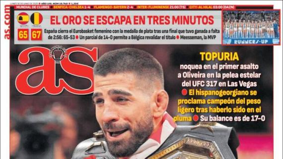 As: "Fin al sueño de Messi"