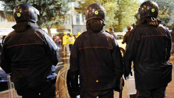 Nápoles-Legia, incidentes entre hinchas y policía