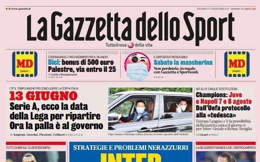 La Gazzetta dello Sport: "Serie A, il 13 giugno è la data della Lega per ripartire"