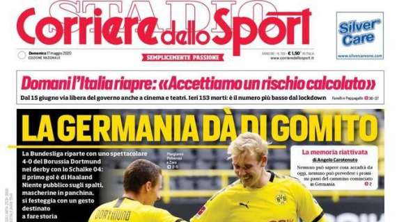 Corriere dello Sport: "Conte: 'Presto per la data'"