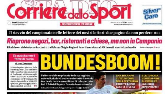 Corriere dello Sport: "Bundesboom! Ma in Italia è il caos"