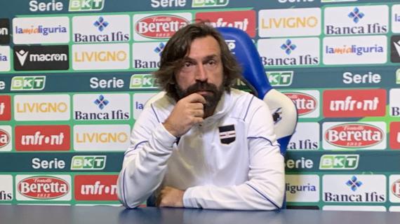 Sampdoria, Pirlo: "Bravi a restare in partita nonostante dieci giocatori colpiti, nella notte, da virus influenzale"