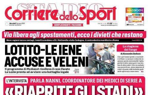 Corriere dello Sport: "Riaprite gli stadi"