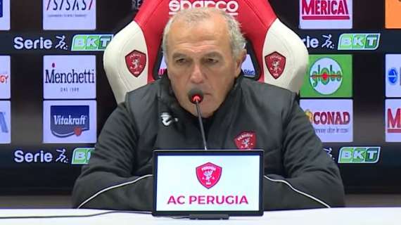 Perugia, Castori: “Perso per un episodio sfortunato sul secondo gol. Rimbocchiamoci le maniche e ripartiamo”