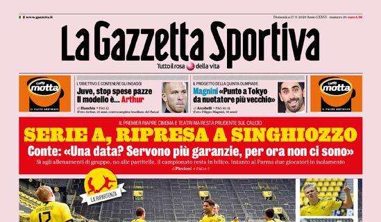 La Gazzetta dello Sport: "Serie A, ripresa a singhiozzo"