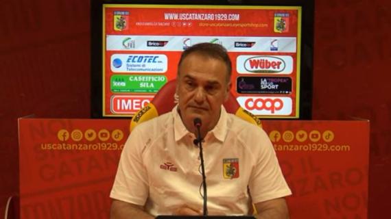 Catanzaro, Vivarini: “ Ci sarà da lavorare, perché dobbiamo tornare alle prestazioni di prima”
