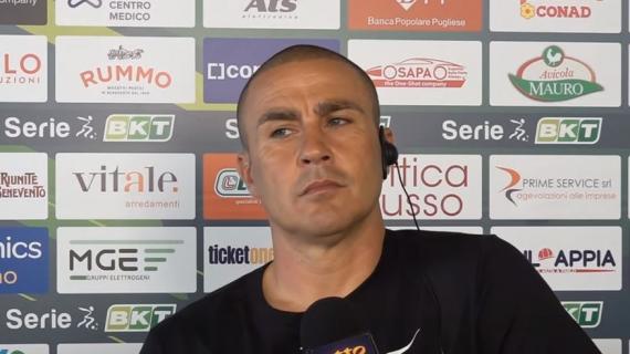 Benevento, Cannavaro: “Siamo arrabbiati, abbiamo dimostrato personalità. Trasformiamo la rabbia in gioia”