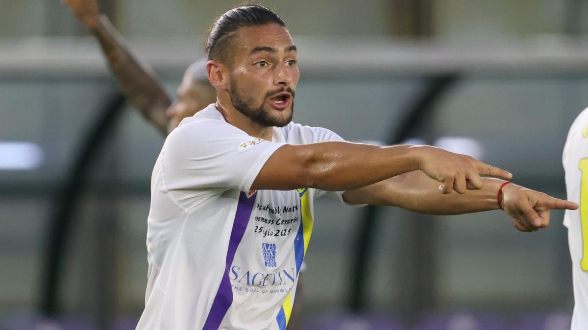 Serie B, Carrarese-Entella 3-1: tris in 16 minuti, Debenedetti non basta ai liguri 