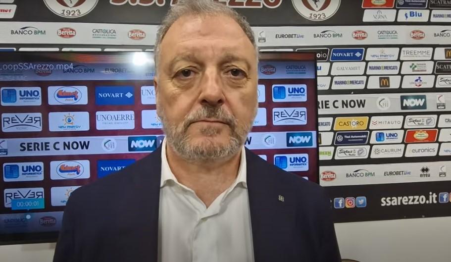 Arezzo in B, il pres. Manzo: “Promozione dedicata a tutta la città, si ricomincia da mister Bucchi”