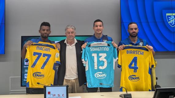 Ciociaria Oggi - Frosinone, presentati Biraschi, Machin e Sorrentino: "Felici della nostra scelta"