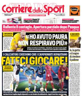 Corriere dello Sport: "Fateci giocare! I calciatori chiedono che i campionati ripartano"