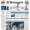 Il Messaggero titola in prima pagina: "Alla Lazio un derby ad alta tensione"