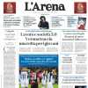 L'Arena in apertura: "Hellas sconfitto a Cagliari. La crisi della squadra di Zanetti"