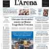 L'Arena in prima pagina sul Verona: "Trasferta all'Olimpico: oggi duello con la Lazio"