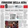 Corriere della Sera in prima pagina: "L'Atalanta vince ancora e torna al primo posto" 