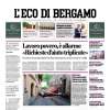 L'Eco di Bergamo in prima pagina: "L'Atalanta Under 16 va a caccia di scudetto"