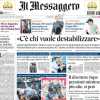 Il Messaggero in prima pagina: "La Lazio vola al quarto posto, Roma fermata dal Monza"