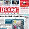 La prima pagina di Leggo titola sul ritorno di Ranieri alla Roma: "Ancora tu"