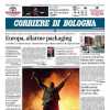 Il Corriere di Bologna in prima pagina: "Trasferta da Champions per i rossoblu"