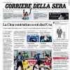 Corriere della Sera in prima pagina: "L'Inter riacciuffa il Milan e il Napoli non scappa"