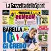 La Gazzetta dello Sport apre con un'intervista a Barella sulle chances scudetto: "Io ci credo"