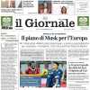 L'apertura del Il Giornale: "Il Milan si illude, nel recupero ride l'Inter: pazzo derby"