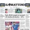 L'apertura de Il Mattino: "Derby napoletano: Mertens contro Insigne. Assente Hazard"