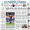 L'Unione Sarda in apertura di prima pagina: "Cagliari, a Firenze senza paura"