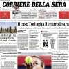 Il Corriere della Sera in apertura: "Fiorentina, gioia di rigore. È in finale di Conference"