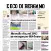 L'apertura de L'Eco di Bergamo: "Atalanta a Marsiglia per ipotecare la finale"