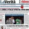 La Verità titola in apertura: "'Come Calciopoli': la Juve a processo, i giocatori in fuga?"