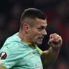 Europa League, Slavia Praga di nuovo in 10 contro il Milan: espulso Holes al 20'