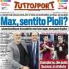 Tuttosport in prima pagina con Pioli sulla corsa scudetto:  "Max, sentito Pioli?"