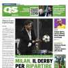 La prima pagina di QS è sul post derby: "Milan, il derby per ripartire. Mea culpa Inter"